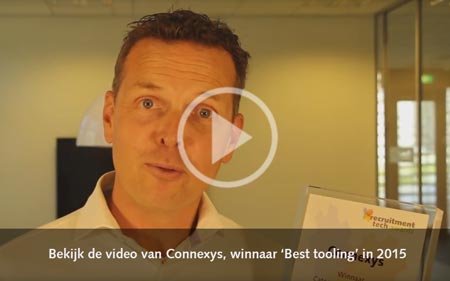 Bekijk de video van Connexys, winnaar Recruitment Tech Award 2015 in de categorie 'Best tooling'