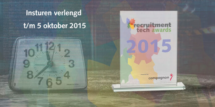 Deadline inzenden Recruitment Tech Awards 5 oktober 2015