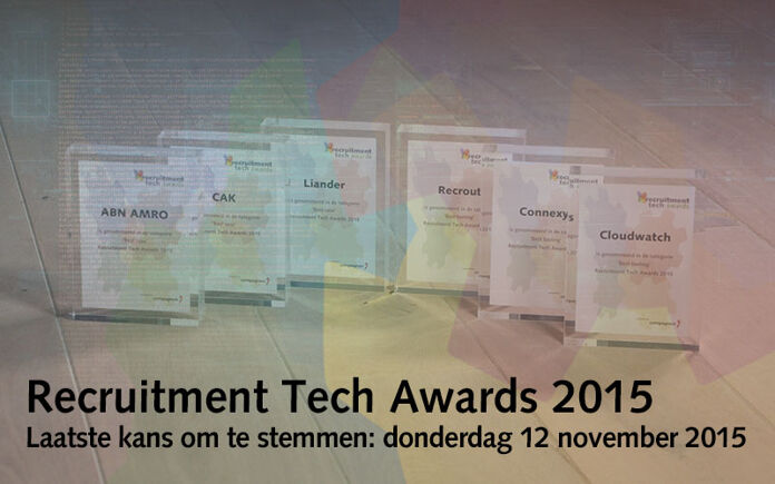 Stem t/m 12 november 2015 op de Recruitment Tech Awards